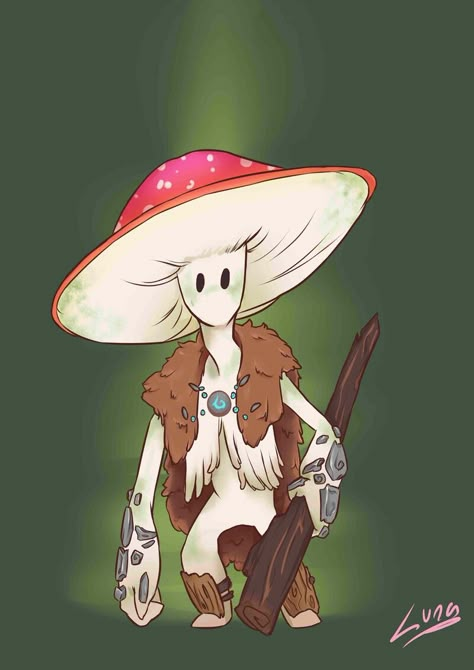 Mushroom Characters, Mushroom Character, Mushroom World, Mushroom People, Character Model Sheet, Knight Art, Creature Drawings, Forest Creatures, Fantasy Races