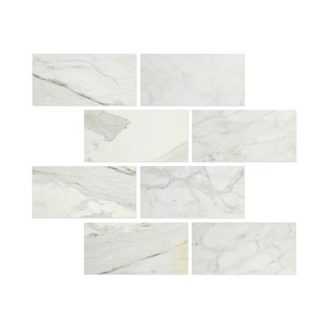 6 X 12 Calacatta Gold Marble Polished Subway Brick Field Tile - American Tile Depot - Commercial and Residential (Interior & Exterior), Indoor, Outdoor, Shower, Backsplash, Bathroom, Kitchen, Deck & Patio, Decorative, Floor, Wall, Ceiling, Powder Room - 1 Versailles Pattern, Shower Backsplash, Absolute Black Granite, Calacatta Gold Marble, French Pattern, Marble Polishing, Large Tile, Onyx Marble, Calacatta Gold