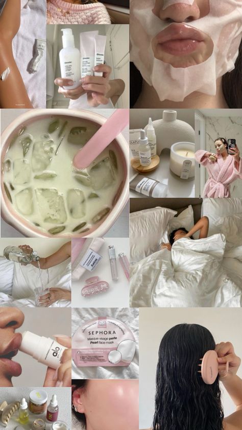 Pink Aesthetic Skincare, Girl Pink Aesthetic, Aesthetic Skincare, Just Girl Things, Pink Aesthetic, Glow Up?, Beauty Routines, Girl Hairstyles, Vision Board