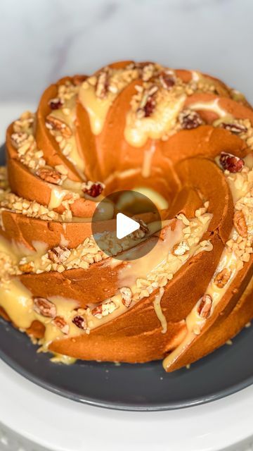 Kangelia  Baxter | Tampa Influencer on Instagram: "Are you ready to indulge? If so then let’s get into the creamy goodness of this delectable cream cheese pound cake with a luscious caramel, toffee, and pecan topping! This recipe is sure to satisfy your sweet tooth. Can’t wait to share more tasty treats with you in the next video! 

Pound Cake:
8oz cream cheese, room temperature
3 sticks salted butter, room temperature
2 1/2 cups granulated sugar
6 eggs
2 tsp Mexican vanilla bean paste
(can be substituted with pure vanilla extract)
1 tsp almond extract
1 tsp lemon extract
3 cups cake flour

Caramel:
3/4 cup salted butter
2 cups granulated sugar
1.5 cups evaporated milk
1.5 tsp vanilla extract
pinch of sea salt (optional)

Topping:
4oz Heath Bits O’ Brickle, English Toffee Baking Bits
1/3 c Mexican Vanilla, Easy Pound Cake, Cheese Pound Cake, Vanilla Bean Paste, Pecan Topping, Caramel Toffee, English Toffee, Cream Cheese Pound Cake, Almond Extract