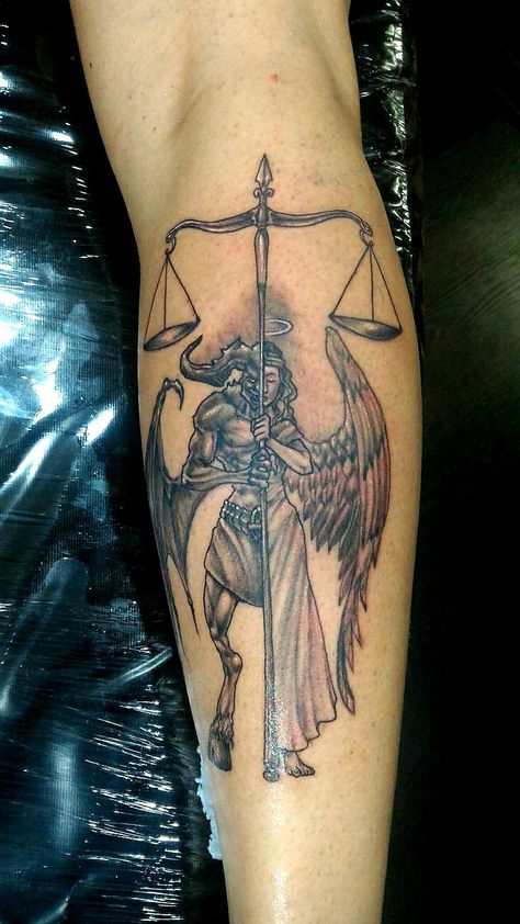 Justice Tattoo, Balance Tattoo, Half Sleeve Tattoos Forearm, Tatuagem Masculina Pequena, P Tattoo, Libra Tattoo, Scale Tattoo, Demon Tattoo, Gemini Tattoo