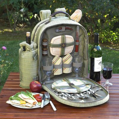 Picnic Backpack, Jill Scott, Green Tweed, Lunch Box Bag, Picnic Set, Wine Holder, A Picnic, Cool Backpacks, Food Diary