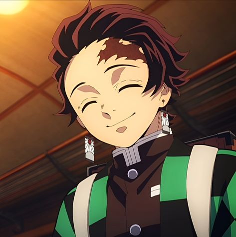 Tanjiro Smiling, Smile Icon, Kamado Tanjiro, Tanjiro Kamado, Series Movies, Me Me Me Anime, I Love Him, Demon Slayer, Avatar