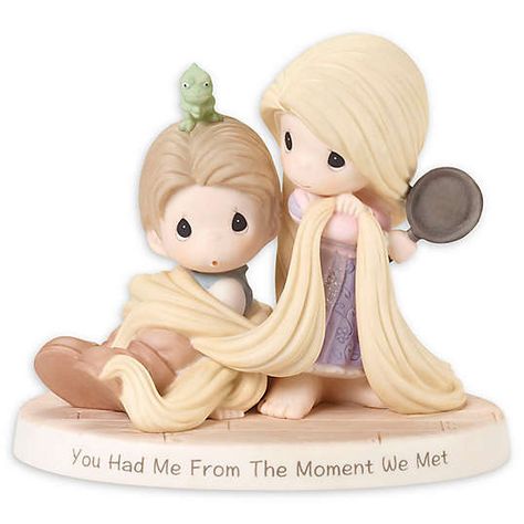 Rapunzel And Flynn Rider, Disney Precious Moments, Precious Moments Dolls, Rapunzel And Flynn, Disney Figurines, Flynn Rider, Disney Rapunzel, Precious Moments Figurines, Disney Tangled