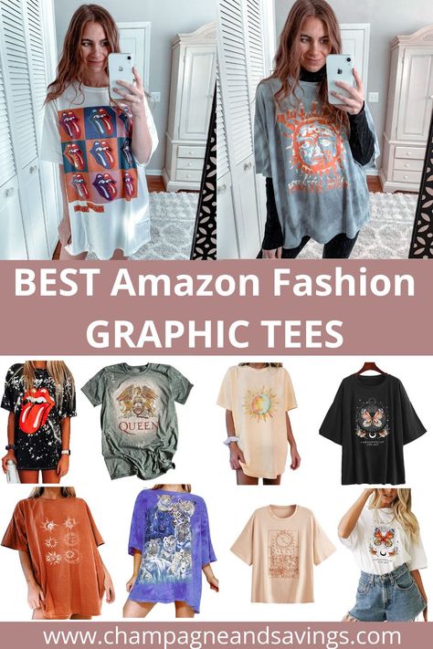 Cute Shirts From Amazon, Best Amazon Shirts For Women, Where To Find Graphic Tees, Amazon T Shirts Women, Best Graphic Tees On Amazon, Best Tshirts On Amazon, Top Amazon Finds 2022, Amazon Shirts Women, Top Amazon Finds