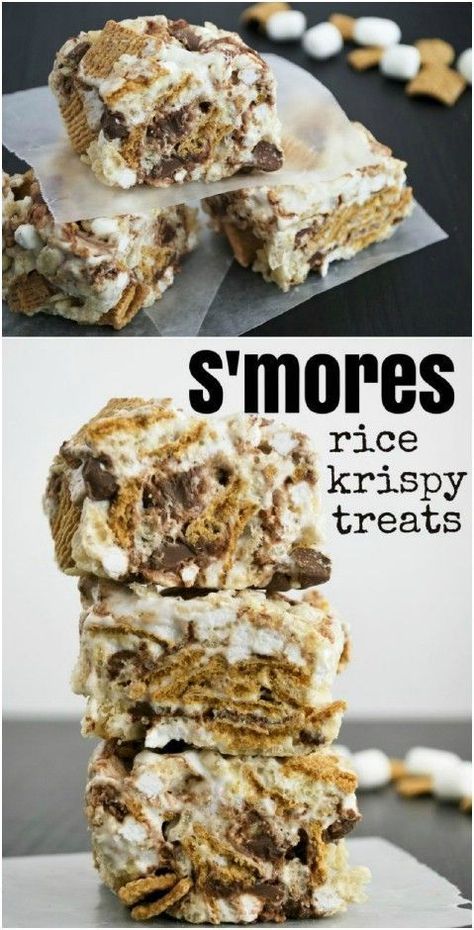 Delicious Rice, Krispie Treats Recipe, Krispy Treats, Cereal Treats, Treats Recipes, Rice Krispy, Rice Crispy Treats, Summer Snacks, S'mores