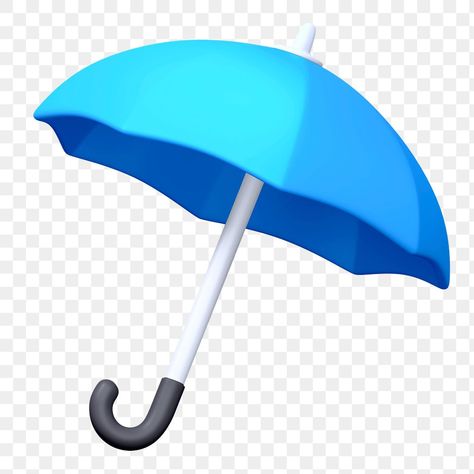 Umbrella Png, Umbrella Cartoon, Cute Umbrella, Umbrella Illustration, Summer Umbrella, Cute Umbrellas, Blue Umbrella, Png Stickers, 3d Rendering