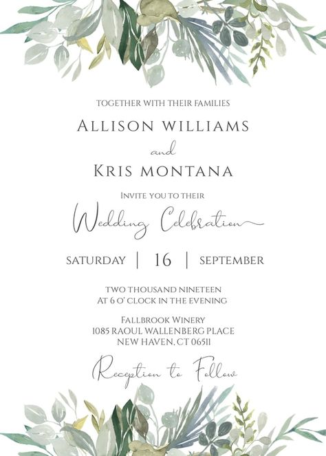 E-Invites Digital Invitations Wedding, Top Wedding Trends, Design Invitation, Wedding Invitation Video, Wedding Invitation Card Design, Digital Wedding Invitations, Greenery Wedding Invitations, Rustic Invitations, Simple Wedding Invitations