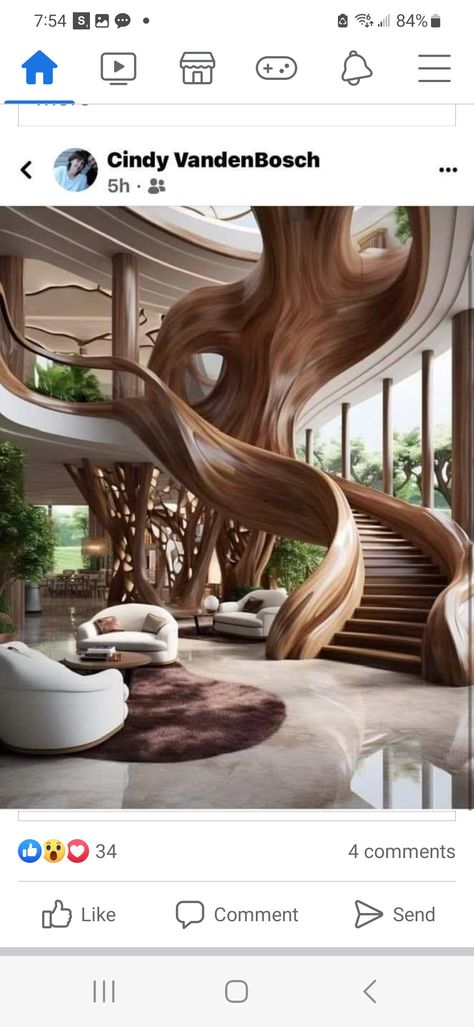 Spiral Staircase, In The Middle, The Middle, Living Room, Furniture, White, Design