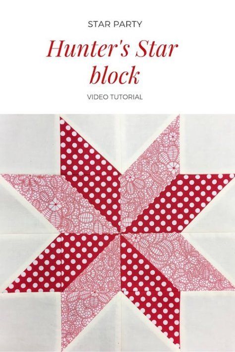 Hunter’s star quilt block – video tutorial | Sewn up, TeresaDownUnder | Bloglovin’ Christmas Star Block Pattern, How To Make A Star Quilt Block, Eight Point Star Quilt Pattern, 12 Inch Star Quilt Block Patterns Free, Christmas Star Quilt Block, Quilt As You Go Blocks, Patchwork Cushions Ideas, 8 Point Star Quilt Pattern, Star Quilt Patterns Free