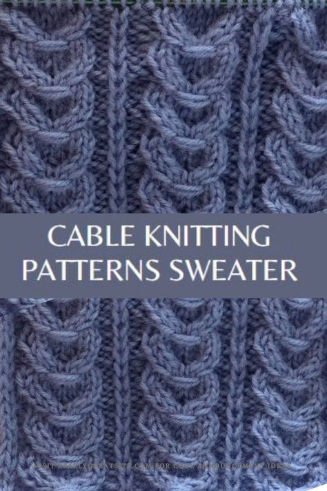 Knit men's sweater or baby blanket with this pattern. Knit Sweater Pattern Free, Cable Knit Sweater Pattern Free, Sweater Pattern Free, Cable Knitting Pattern, Mens Cable Knit Sweater, Knit Sweater Pattern, Cable Knit Sweater Pattern, Cable Knitting Patterns, Cable Knitting