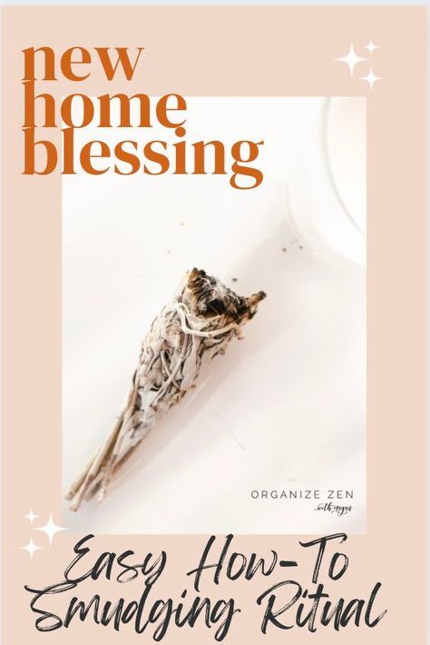 Not just for hippies and witch doctors, blessing your home with a smudging is a powerful ritual to bring in positive energy to your new home. Here is a simple and easy, step by step guide that explains how to perform a home blessing and energy clearing in your house with a sage ceremony #moving #goodvibes #positiveenergy #blessing #newhome #amazonaffiliate Sage New Home, New Home Sage Blessing, Sage A New Home, New Home Blessing Ritual, New Home Ritual Witch, Cleansing A New Home, Family Grimoire, New Home Ritual, New Home Blessing