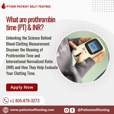 What are prothrombin time (PT) & INR?
Unlocking the Science Behind Blood Clotting Measurement. Discover the Meaning of Prothrombin Time and International Normalized Ratio (INR) and How They Help Evaluate Your Clotting Time.
Learn More: https://www.patientselftesting.com/
Call Now:- +1 805-876-3273

#patientselftesting #hospital #healthpartner #staypositive #yourselfpartner #health #fitnesshealth #healthyfitness #PTINRMonitor #INRTesting #BloodThinnerTesting #WarfarinMonitoring Prothrombin Time, Blood Clotting, The Science, The Meaning, Meant To Be, Science, How To Apply, Health