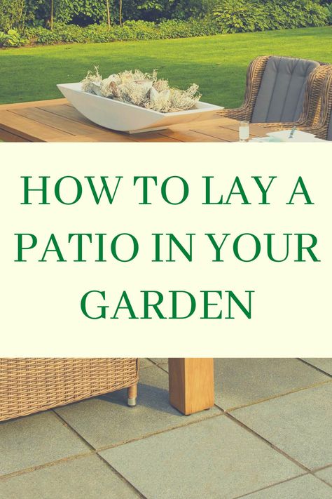 I've written a full guide explaining how you can lay your very own patio in your garden, saving you money compared to paying a professional for laying your paving slabs! Laying Paving Slabs, Laying A Patio, Garden Slabs, Patio Slabs, Paving Slabs, Landscaping Tips, Home Repair, Lawn, Outdoor Furniture Sets