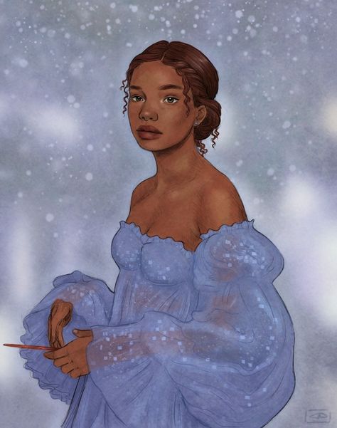 Black Hermione, Hermione Fanart, Hermione Granger Fanart, Hermione Fan Art, The Yule Ball, Harry Potter Girl, Hp Harry Potter, Bel Art, Yule Ball