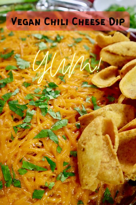 This is a 3 Ingredient East Vegan Chili Cheese Dip to make in the spur of the moment. Just mix and wait for the cheese to melt in the oven. Serve hot with corn chips or tortilla chips. Vegan Bean Chili, Quinoa Enchilada Bake, Easy Vegan Chili, Chili Cheese Dip, Vegan Cheddar Cheese, Chili Cheese Dips, Black Bean Chili, Vegan Cheddar, Sweet Potato Chili