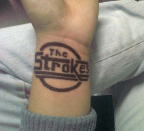 The Strokes Tattoo, Strokes Tattoo, Music Life, The Strokes, Crafty Diy, Tattoo Idea, Tattoos And Piercings, I Tattoo, Jesus Fish Tattoo