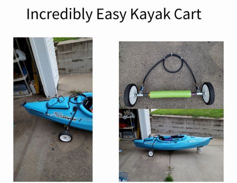 Kayak Cart, Kayak Storage Rack, Kayaking Tips, Kayak Trailer, Kayak Storage, Kayak Rack, Kayaking Gear, Kayak Camping, Kayak Accessories