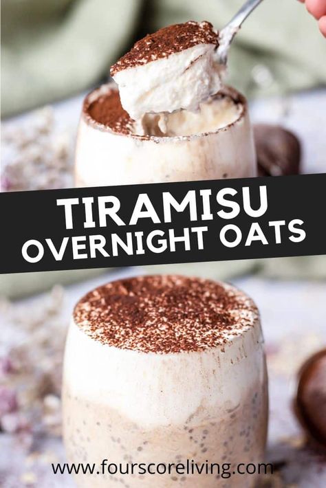 Soaked Oats Recipe, Tiramisu Overnight Oats, Traditional Tiramisu, Overnight Oats Recipe Easy, Best Overnight Oats Recipe, Mascarpone Dessert, Chia Overnight Oats, Protein Overnight Oats, Oat Recipes Healthy