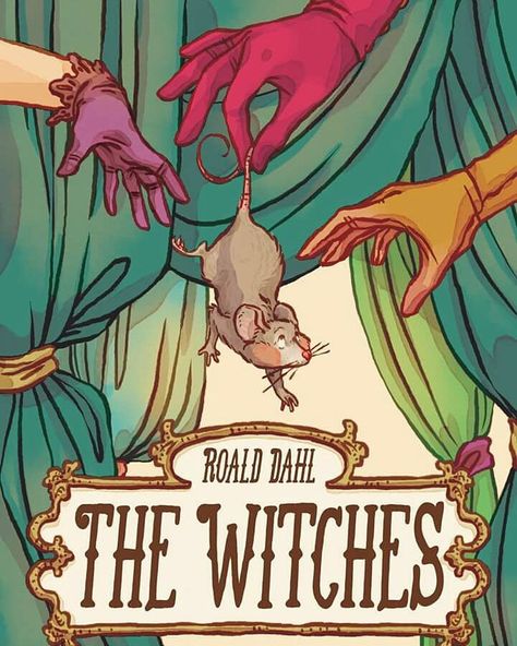 Roald Dalh, The Witches Roald Dahl, The Witch Poster, Witch Novels, Book Sculpture, Witch Books, The Witches, Halloween Books, Book Art Diy