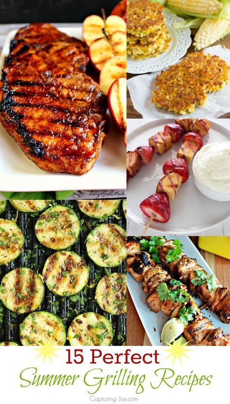 15 Perfect Recipes for Summer Grilling - Capturing Joy with Kristen Duke Bbq Food List, Summer Grill Recipes, Grilling Meals, Bbq Side Dish Recipes, Summer Grill, Recipes Grilling, Grilled Fish Recipes, Easy Grilling Recipes, Recipes For Summer