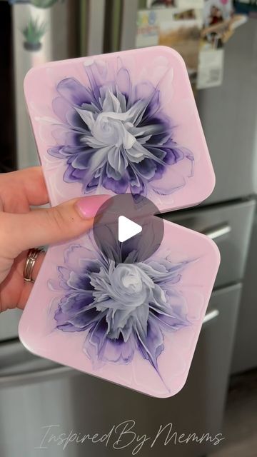 InspiredByMemms on Instagram: "Resin flower bloom coasters ✨💜🌸  Resin by @letsresin ! Give it a try yourself for the most beautiful bubble free creations by using code ‘INSPIRED24’ in their amazon store!  #satisfying #resinart #satisfyingvideo #epoxyresin #inspiredbymemms #letsresin #artistsoninstagram #resinofinstagram #resinobssessed #nails #nailsofinstagram #resinobsession #resina #flowersinresin #resinpour #resinbloom #resincoasters" Becky Hill, Resin Pours, Coasters Resin, Pour Paint, Resin Crafts Tutorial, Resin Pour, Diy Epoxy, Resin Ideas, Resin Projects