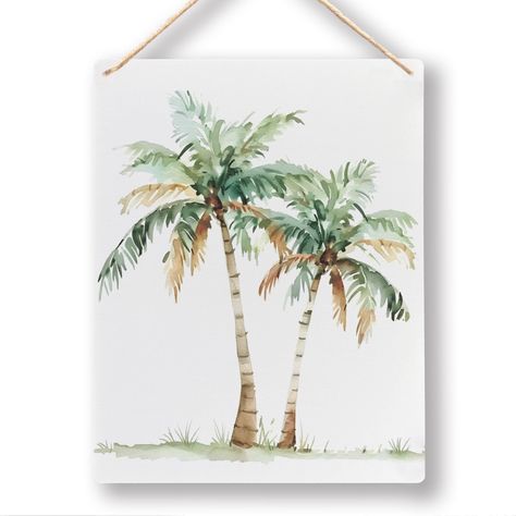 Palm Tree Stencil, Beach Themed Room Decor, Palm Tree Wood, Beach Theme Wall Decor, Palm Tree Decor, Beachy Room Decor, Palm Tree Decorations, Palm Tree Wall, California Decor