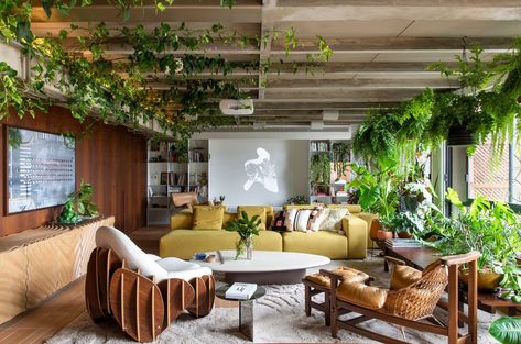 Gallery of Biophilia in Brazilian Contemporary Architecture in 7 Projects - 7 Old Wood Floors, Urban Forest, Apartment Terrace, Parametric Design, Outdoor Balcony, Frank Gehry, Box Houses, Architectural Digest, Contemporary Architecture