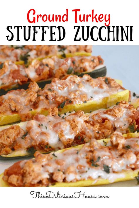 Healthy Stuffed Zucchini, Zucchini Boats Healthy, Zucchini And Yellow Squash, Zucchini Boat Recipes, Stuffed Zucchini Boats, Healthy Italian, Stuffed Zucchini, Zucchini Boats, Italian Dinner