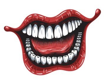 Laughing red lips stock vector. Illustration of laughing - 3099886 Smiling Mouth, Mouse Mat, Mouse Pad, Anatomy, Red