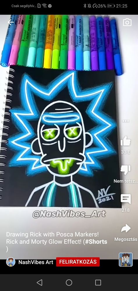 Paint Marker Art Ideas Easy, Neon Drawing Ideas, Neon Effect Drawing, Neon Art Drawings, Posca Art Ideas, Neon Doodles, Posca Art Doodle, Neon Drawings, Posca Ideas