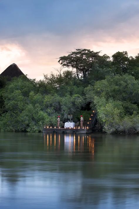 Upstream from the Victoria Falls, on the banks of the powerful Zambezi River, you find paradise on earth. Royal Chundu, with its two magnificent lodges in the middle of the bush far from the madding crowd, is the place to enjoy peace and quiet in what remains as an untamed corner of the earth. The River Lodge is on the riverbank while the Island Lodge is located on an island, both offering spacious suites with a colonial décor reminiscent of the splendour of the times of the early explorers. Visionary Board, Far From The Madding Crowd, Early Explorers, Zambezi River, Madding Crowd, River Lodge, Colonial Decor, Victoria Falls, Paradise On Earth