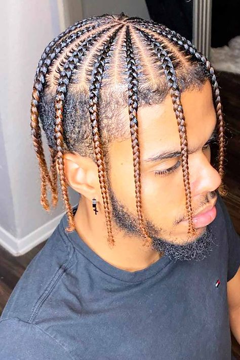 Corn Rows For Black Men, Edges Tut, Trendy Cornrows, Undercut Braids, Cornrows Men, Long Undercut, Box Braids Men, Braids For Men, Braids With Fade