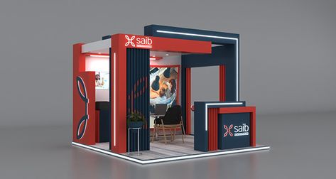 Bank Booth Design, Expo Design, Small Booth, Architecture Advertising, Exhibition Stall Design, Stall Design, Graphic Design Architecture, Exhibition Stall, Exhibition Stands