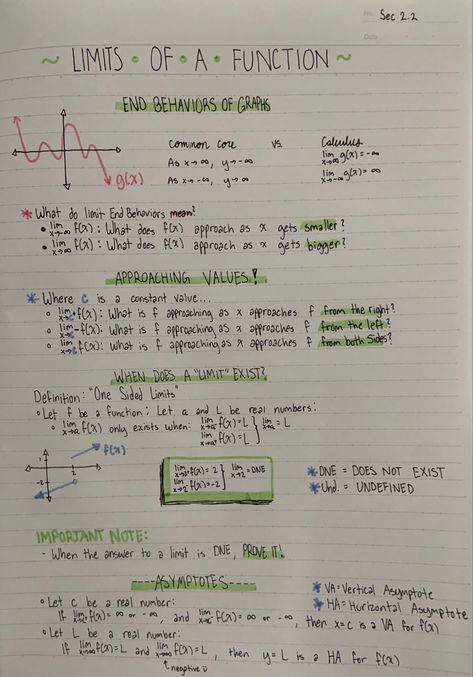 Ap Calculus Notes, Calculus Notes, Education Notes, Math Things, Physics Lessons, Ap Calculus, Romanticizing School, Maths Algebra, Math Notes