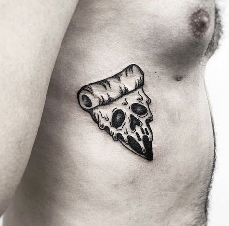 Pizza Skull Tattoo, Skull Pizza, Tattoos 2022, Pizza Tattoo, Heart Tattoo Designs, Skull Face, Idea Board, Skull Tattoos, Tattoos Ideas