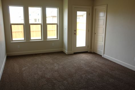 This beautiful dark brown carpet brings a real cozy comfort to this rooms and adds a touch of warmth. To learn more see www.capellinteriors.com Carpet Color Ideas, Carpet Living Room Ideas, Farmhouse Style Apartment, Living Room Design Brown, Brown Carpet Living Room, Brown Carpet Bedroom, Living Room Carpet Ideas, Dark Brown Carpet, Room Carpet Ideas