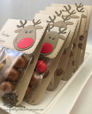 Rudolph Crafts, Reindeer Crafts, Reindeer Noses, Kids Gift Baskets, Reindeer Craft, Treat Ideas, Crafts Gifts, Christmas Post, Navidad Christmas