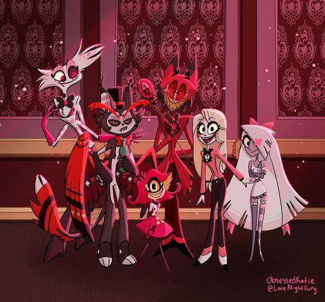 Arrival Poster, Hazbin Hotel Charlie, Hotel Trivago, H Hotel, Monster Hotel, Alastor Hazbin Hotel, Hotel Staff, Vivziepop Hazbin Hotel, Fall Weather