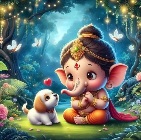 Radha Krishna Aesthetic Images, Krishna Aesthetic Images, Cartoon Images Hd, Radha Krishna Aesthetic, Krishna Aesthetic, Happy Ganesh Chaturthi Images, Baby Ganesha, Ganesh Chaturthi Images, Puppy Art