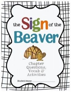 Free Sign of the Beaver Printables Sign Of The Beaver, Vocab Activities, Homeschool Crafts, 5th Grade Reading, Colonial History, 4th Grade Reading, 3rd Grade Reading, Novel Study, Vocabulary Activities