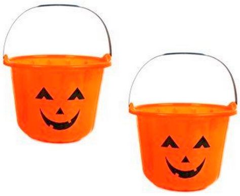 Halloween Pail Jack-O-Lantern Face Orange & Black Trick-O-Treat (Two Pack) Plastic Pumpkins Bucket, Lantern Photography, Snack Bucket, Pumpkin Pail, Candy Buckets, Jack Lantern, Pumpkin Bucket, Theme Carnaval, Treat Bucket