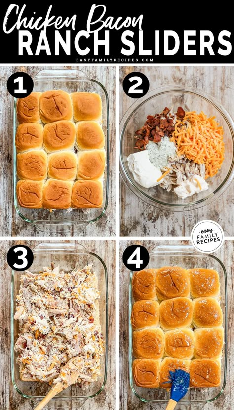 Snack Dishes For Parties, Simply Meals Easy Recipes, Easy Lunches And Dinners, Pinwill Recipes, Hawaiian Roll Lunch Ideas Kids, Mini Slider Sandwiches, Chicken Bacon Ranch Sliders Crockpot, Easy Healthy Meal Prep For The Week Dinners, Easy Slider Sandwiches