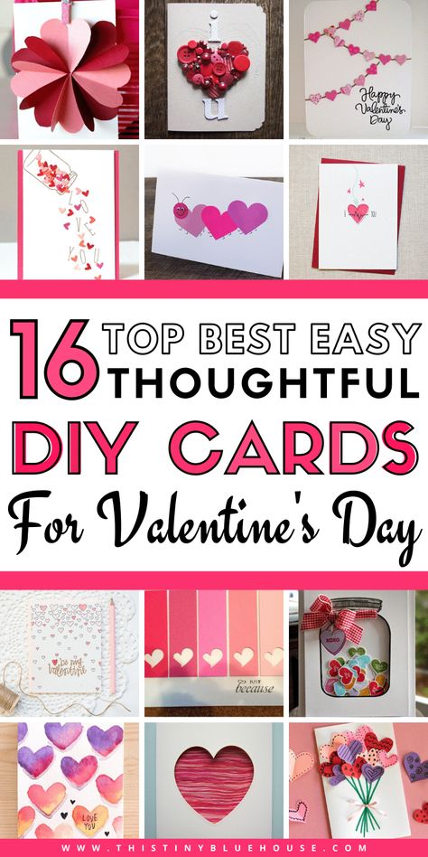 Easy Valentine Cards, Valentine Cards To Make, Valentines Day Cards Diy, Valentines Card For Husband, Valentine Card Crafts, Valentines Day Cards Handmade, Homemade Valentines Day Cards, Diy Valentines Cards, Diy Valentine's Day