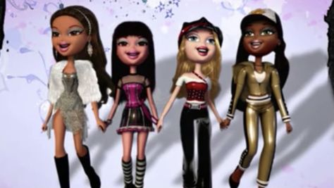 jade yasmin cloe and sasha bratz Bratz Tv Show, Early 2000s Cartoons, Bratz Movie, Bratz Fashion, Top Rated Movies, Bratz Doll Outfits, Bratz Girls, Soft Grunge Aesthetic, Bratz Inspired Outfits