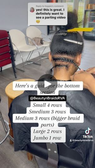 206K views · 5.3K reactions | Pre-Parting Tutorial for Beginners 😍 What size should I do next?❤️ #partinghair #knotlessbraids | Beauty N Braids RVA | Beauty N Braids RVA · Original audio