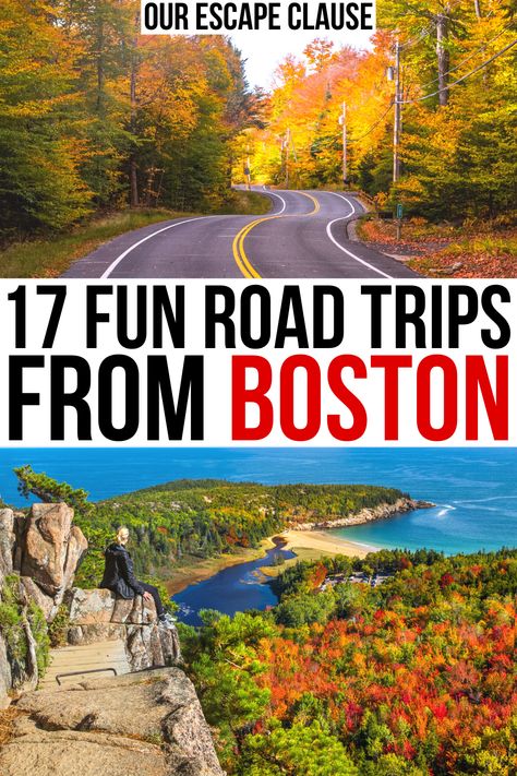 Road Trip From Boston To Vermont, Boston To Vermont Road Trip, Boston To Montreal Road Trip, Northeast Usa Travel, Northeast Vacation Ideas, Boston Fall Travel, Northeast Us Travel Destinations, Northeast Road Trip, Boston Road Trip