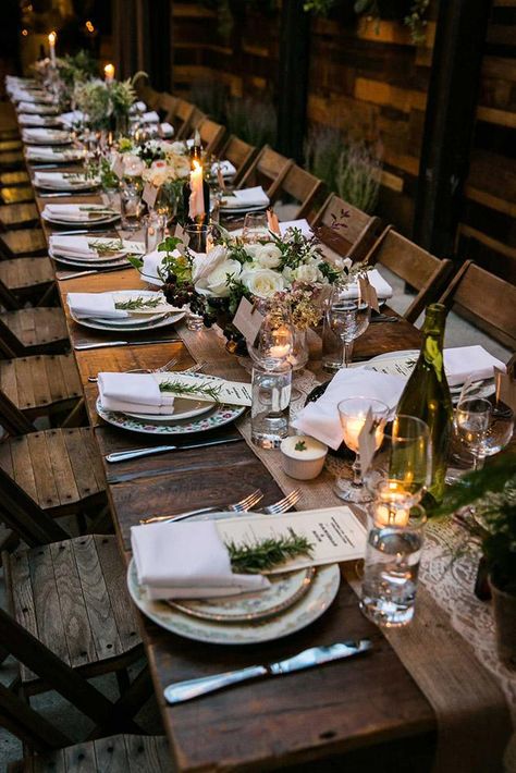 Bridesmaids Brunch, Family Style Weddings, Long Table Wedding, Deco Champetre, Wedding Table Designs, Rustic Winter Wedding, Wedding Adventure, Tafel Decor, Themes Ideas