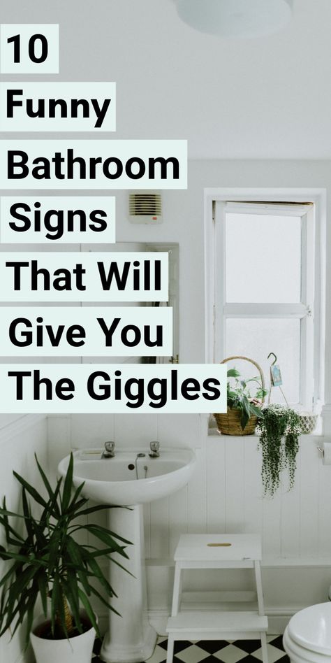 Bathroom Sign Sayings, Quirky Bathroom Signs, Bathroom Decor Office, Bathroom Wall Quotes Inspiration, Cool Bathroom Wall Art, Cute Bathroom Signs Funny, Bathroom Humor Hilarious, Diy Funny Bathroom Decor, Bathroom Signage Funny