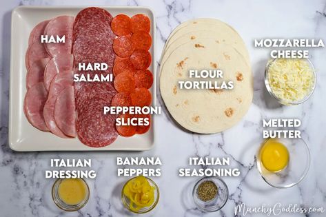 Italian Wraps, Air Fryer Recipes Egg Rolls, Salami Recipes, Actifry Recipes, Banana Peppers, Air Fryer Oven Recipes, Deli Style, Air Fry Recipes, Appetizers Easy Finger Food